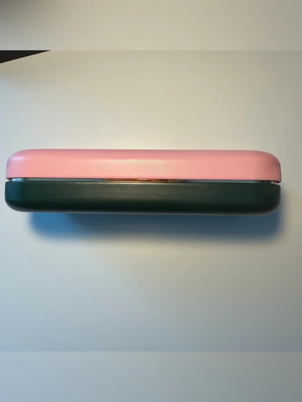 Kate Spade pink & green eyewear hard case w/ matching cleaning cloth